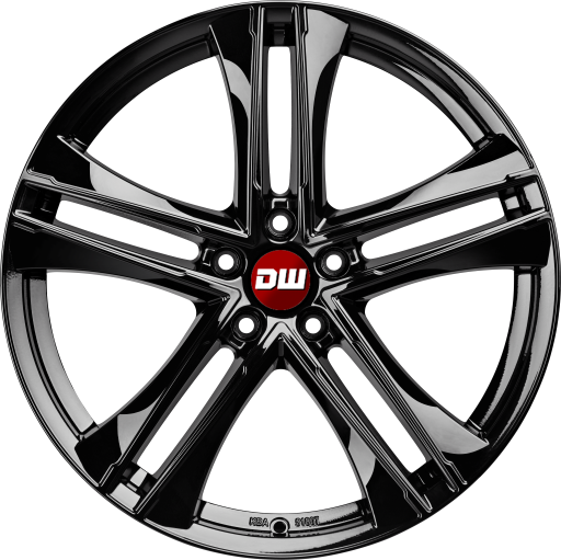 DW Wheels DW4 EVO Schwarz-Glanz
